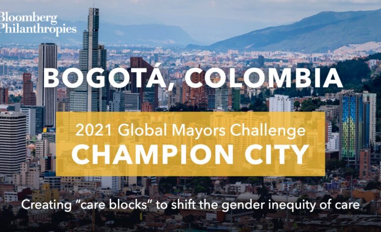  Bogotá es una de las seis ciudades seleccionadas a nivel mundial por Bloomberg Philanthropies para fortalecer la innovación